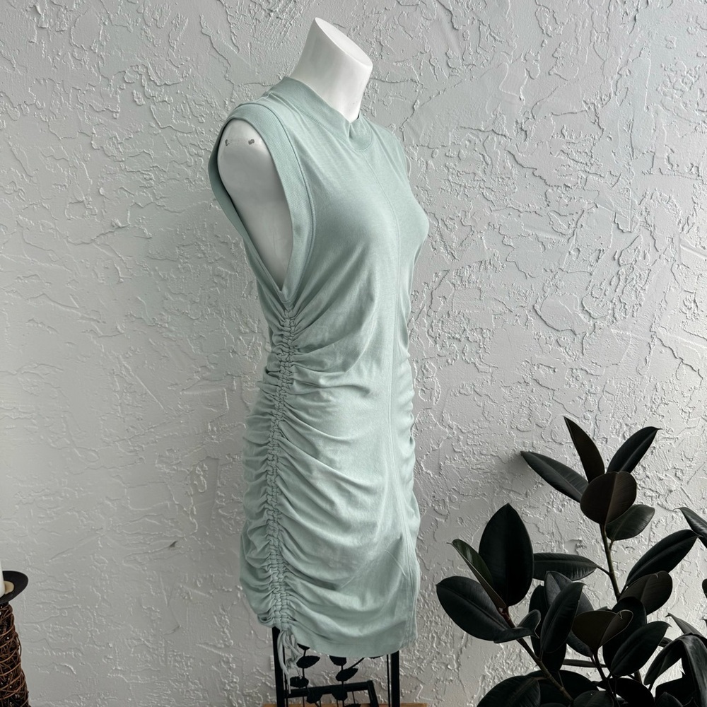 Alexander Wang T Light Green Ruche Drawstring Sides Dress, size Large - Picture 11 of 14